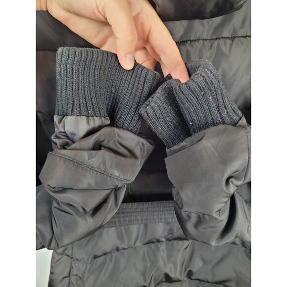 Michael Kors Jacket Women's Black Down Parka Coat Belted Faux Fur Hooded Sz XXS - Picture 16 of 16